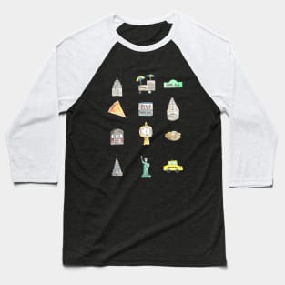 New York City Icons Baseball T-Shirt